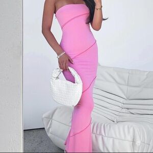 White Fox Boutique Love You For Life Maxi Strapless Body-Con Dress (XS)